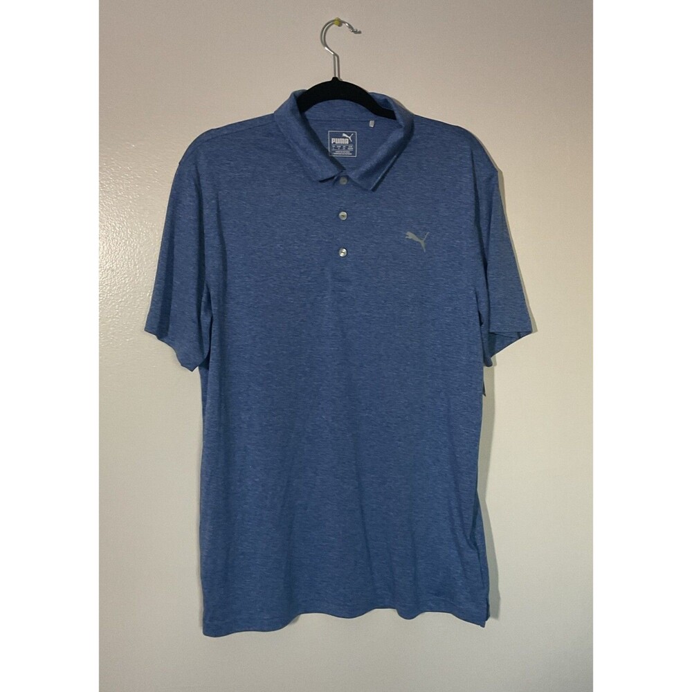 PUMA | Men's Performance Heather Stretch Golf Polo Shirt | Size L